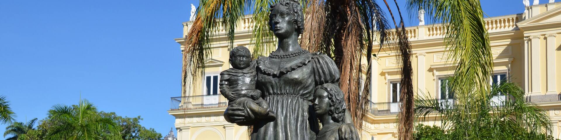 Statue of Dona Leopoldina in the Quinta da Boa Vista Municipal Park. Historic site where the Royal Family lived in the 19th century