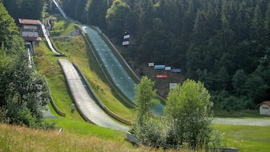 Ski jumping hill of Rastbüchl near Breitenberg, Lower Bavaria