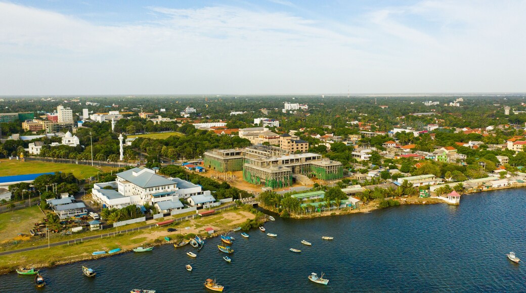 Top view of Jaffna is the northernmost city in the tropical island of Sri Lanka .
