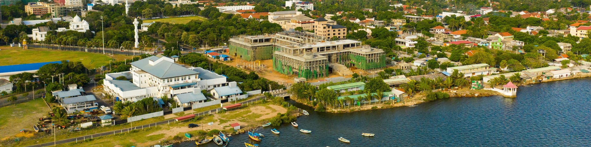Top view of Jaffna is the northernmost city in the tropical island of Sri Lanka .