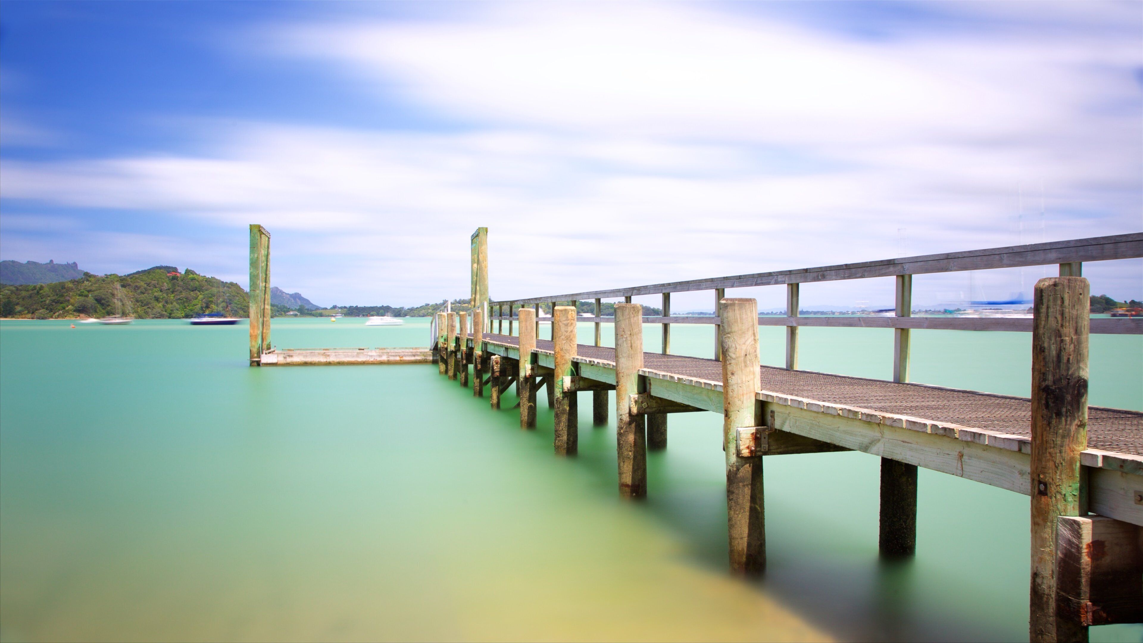 Whangarei Heads presenterar en hamn eller havsbukt