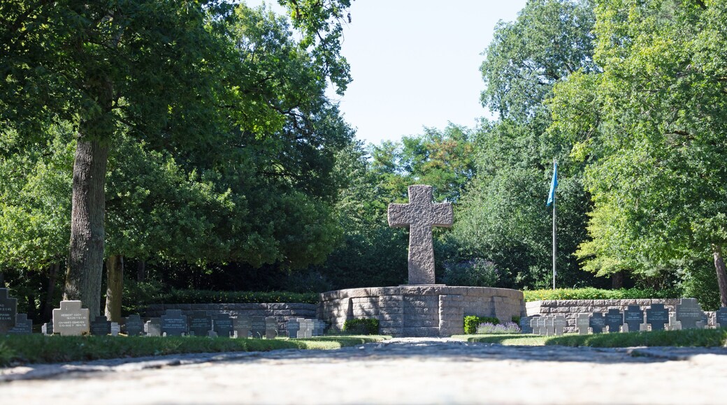 Luxembourg, Luxembourg on July 21, 2020; Graves in the Sandweiler German war Cemetery in Luxembourg