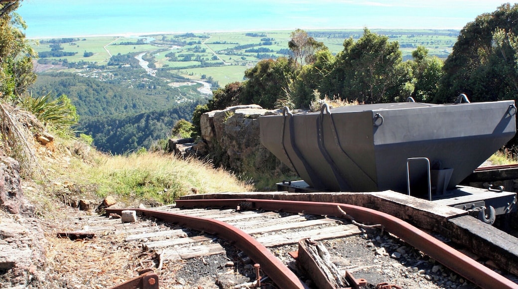 The Denniston incline was one of the steepest Railway lines in New Zealand. They used it to transport coal from the mines to the city. It seems crazy to me that even people were transported in these wagons