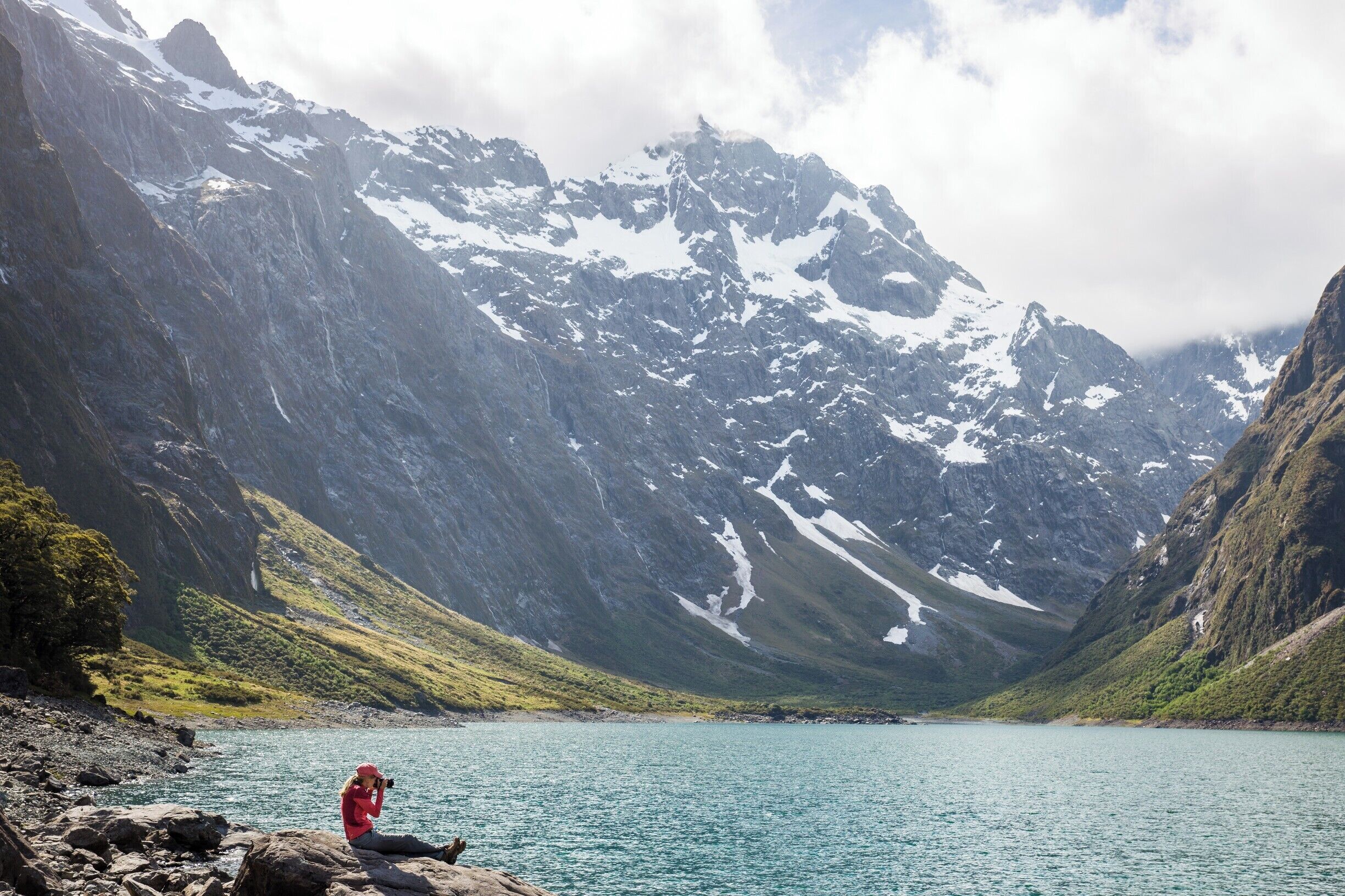 Lake Marian is one of my favorite day hikes in Fiordland. It's a bit of a slog for a few hours but the views at the top are worth it!