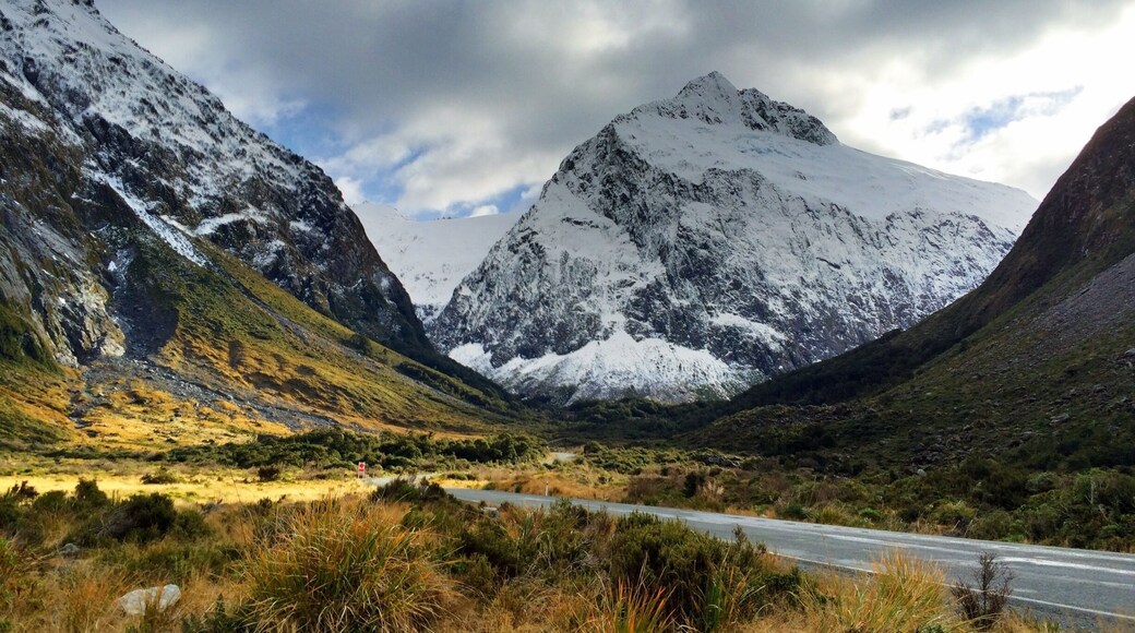 The drive to Milford from Queenstown is filled with incredible views. Definitely a must-do if you're traveling on the South Island
