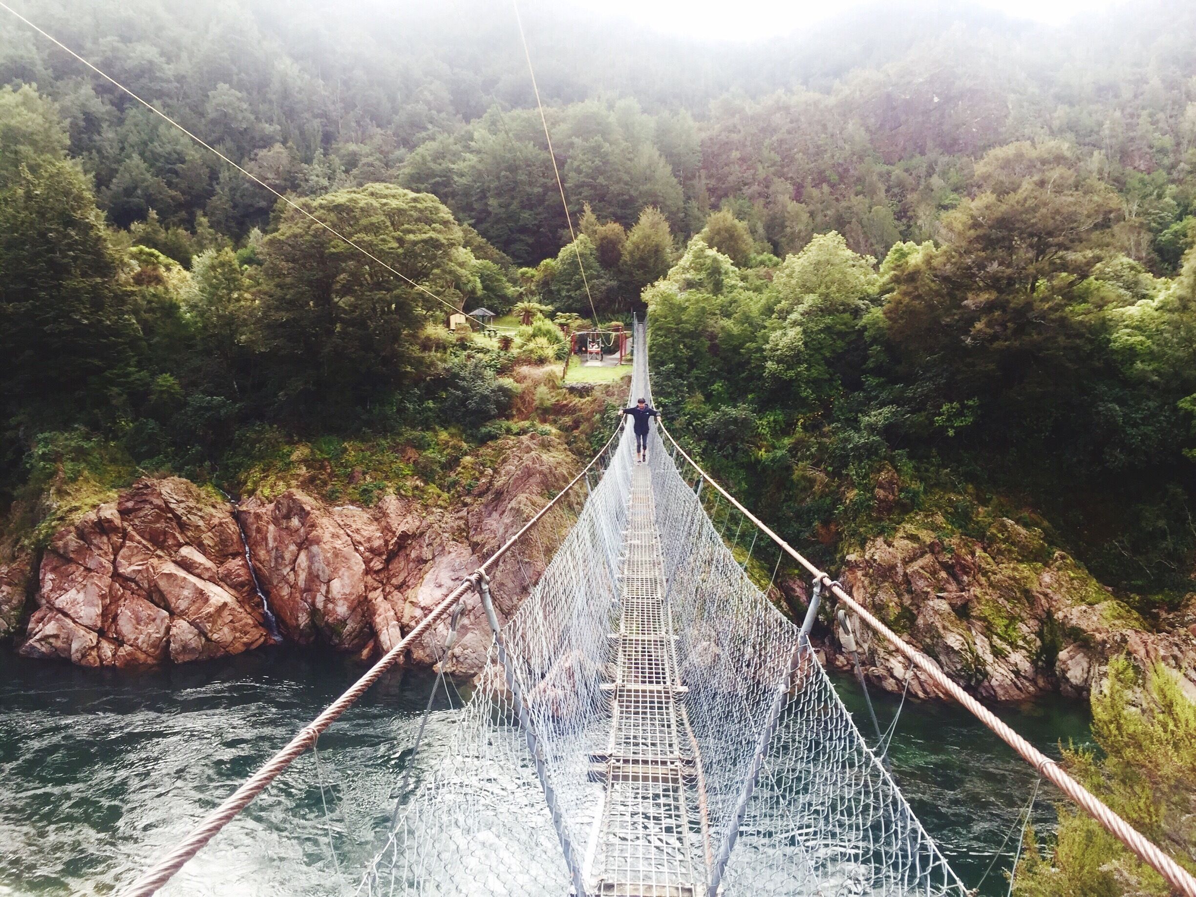 This was a great find with several walking paths. $10NZ
Bridge is 110m, 361 feet
Buller Gorge River
Murchison, NZ