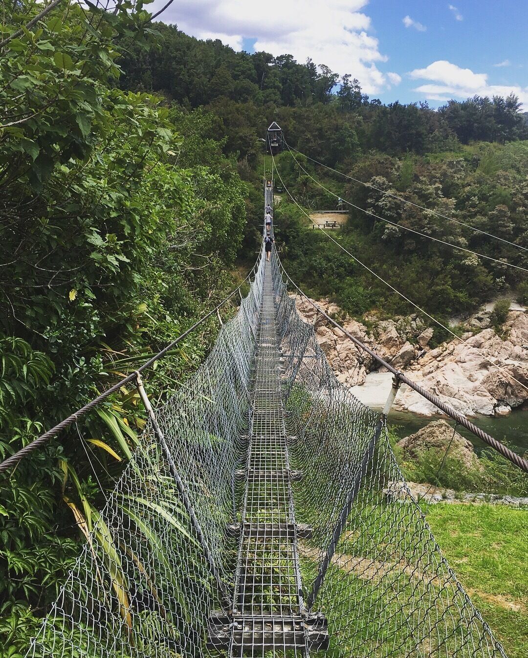 #hadtodoit NZs longest swingbridge. $10 so make it worthwhile! #newzealand #roadtrip #dontlookdown