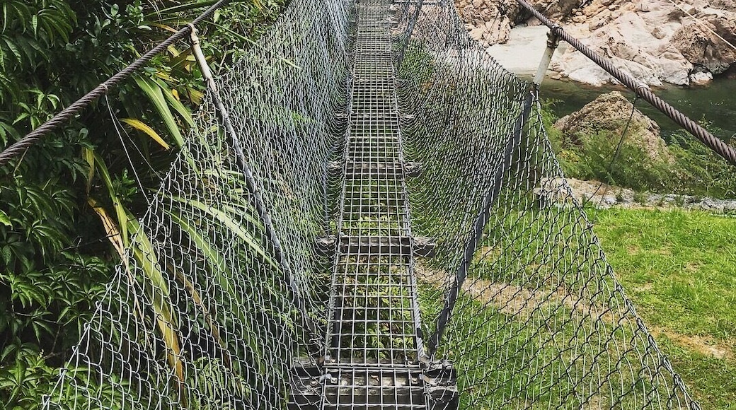 #hadtodoit NZs longest swingbridge. $10 so make it worthwhile! #newzealand #roadtrip #dontlookdown