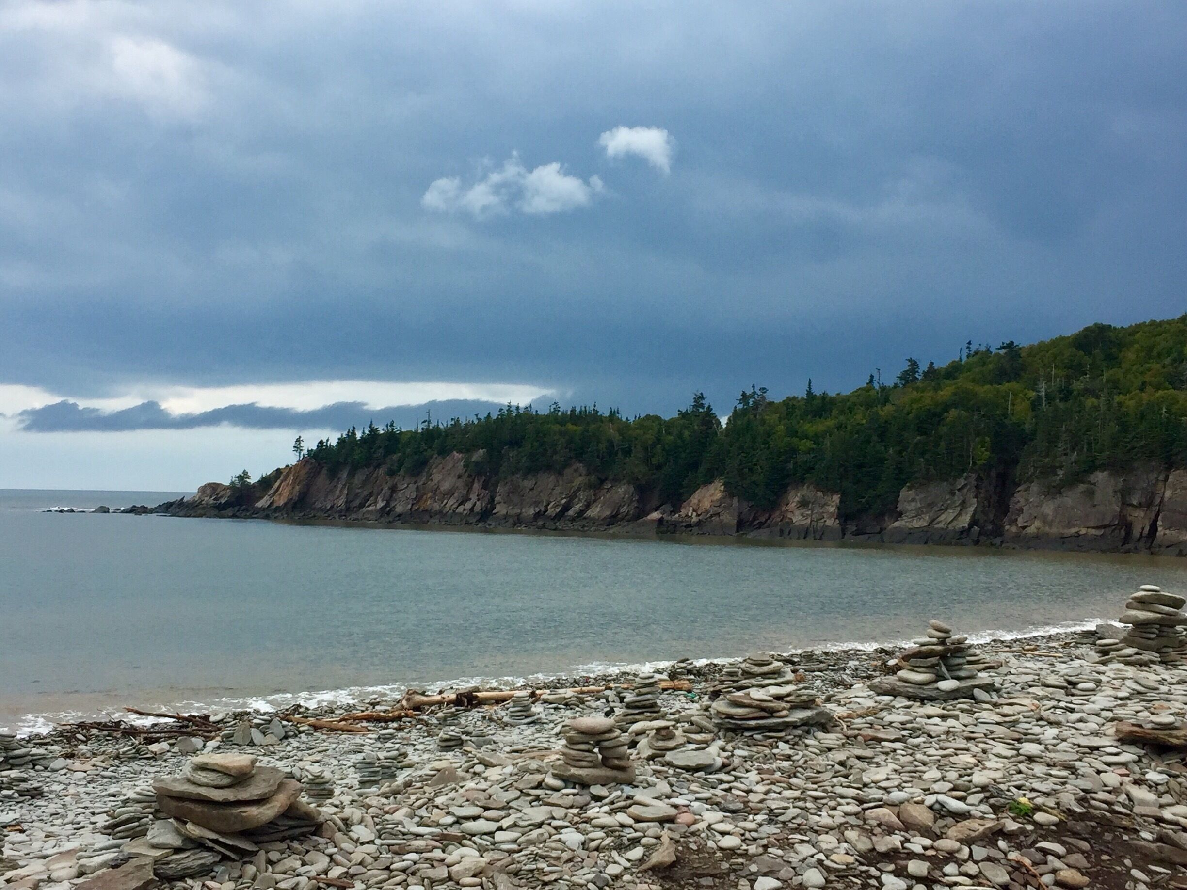 Building Inukshuks along the shoreline of the Bay of Fundy seems to be a serious pastime here in New Brunswick. 