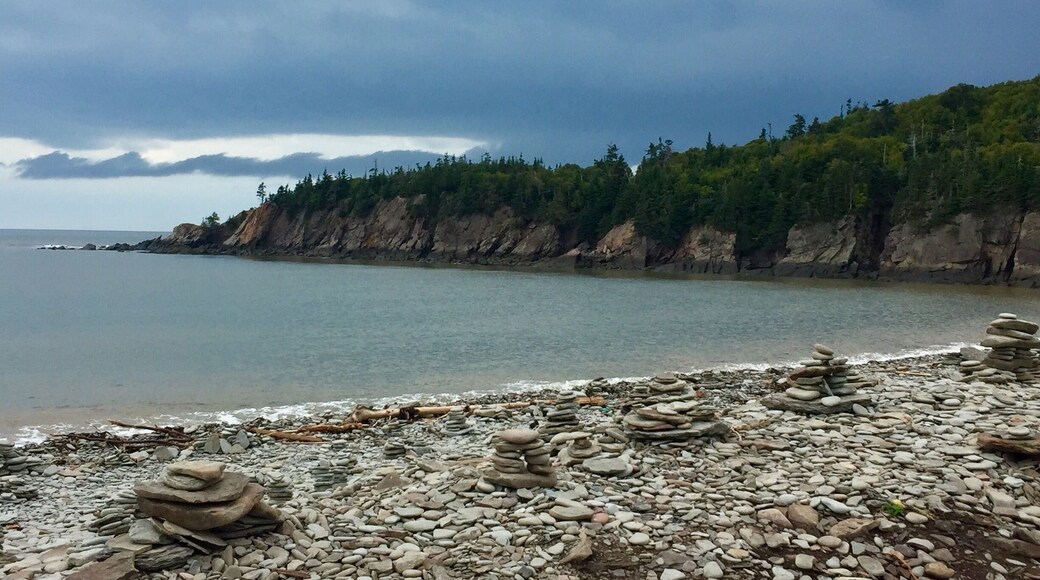 Building Inukshuks along the shoreline of the Bay of Fundy seems to be a serious pastime here in New Brunswick.