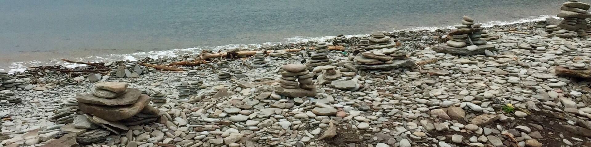 Building Inukshuks along the shoreline of the Bay of Fundy seems to be a serious pastime here in New Brunswick.