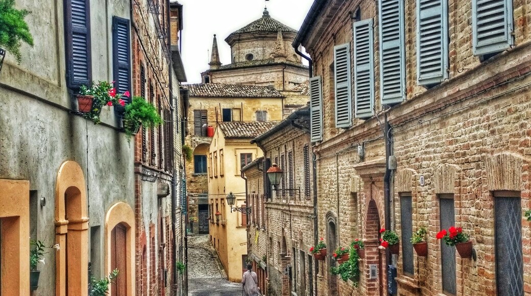 Very nice typically town in the marks, only few tourists in September