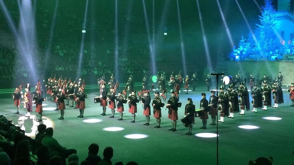 Christmas Tattoo in Basel
Christmas Tattoo is a military-band musical show with guests from Scotland, Russia, Lettland and many more.