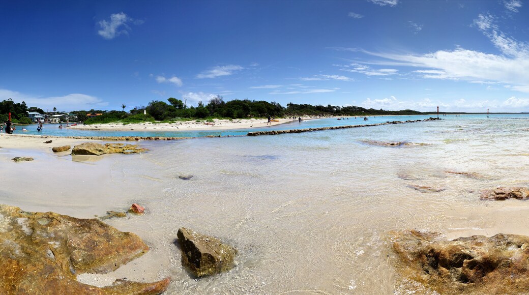Tourists on vacation at Currarong Australia scenic Parorama
