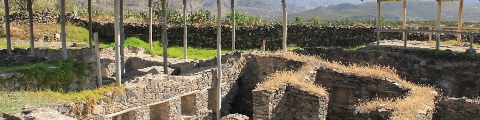 20km north east of Ayacucho, on the road to Quinua (not sure if the position on the map is EXACTLY correct) are the ruins of the capital of the Wari empire.
The Wari ruled from 600AD to 1100AD and therefore pre-date the Incas.
The extensive ruins are scattered among endless fields of Opuntia cacti and Prickly Pear, and these were more of a fascination to me than the ruins themselves.
Despite being so exposed, the site felt quite mysterious and strangely eerie: we didn't see a single other tourist there, but we did see swarms of locusts (which, at first we mistook for birds).
It's a beautiful spot, the views are amazing on a clear day and you'll see plenty of colourful butterflies and flowers. But remember to bring water, as the site is literally in the middle of nowhere, so there are no opportunities to purchase any nearby.
You can catch a local bus, combi or shared taxi to the ruins, but be wary of stopping too late. We stayed until dusk, and ended up having to hitch a ride back to Ayacucho because - I assume - we'd missed the last lot of public transportation heading that way.