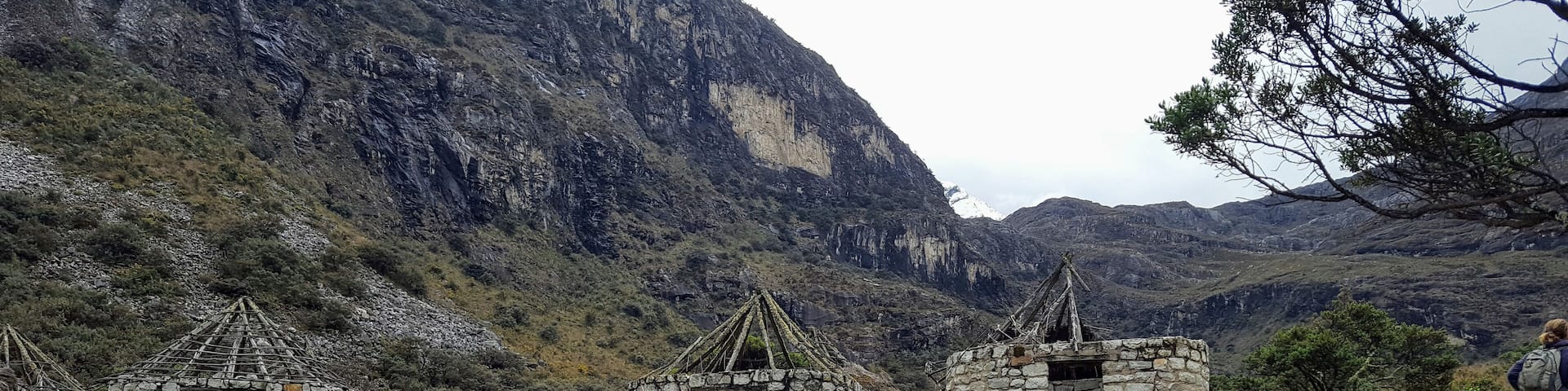 Abandoned stone homes at 5000m above sea level. Peru