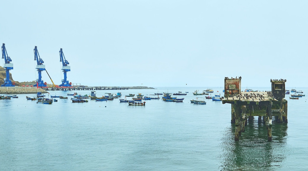 Panoramic view of the Chancay city. Lima, Peru.