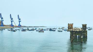 Panoramic view of the Chancay city. Lima, Peru.