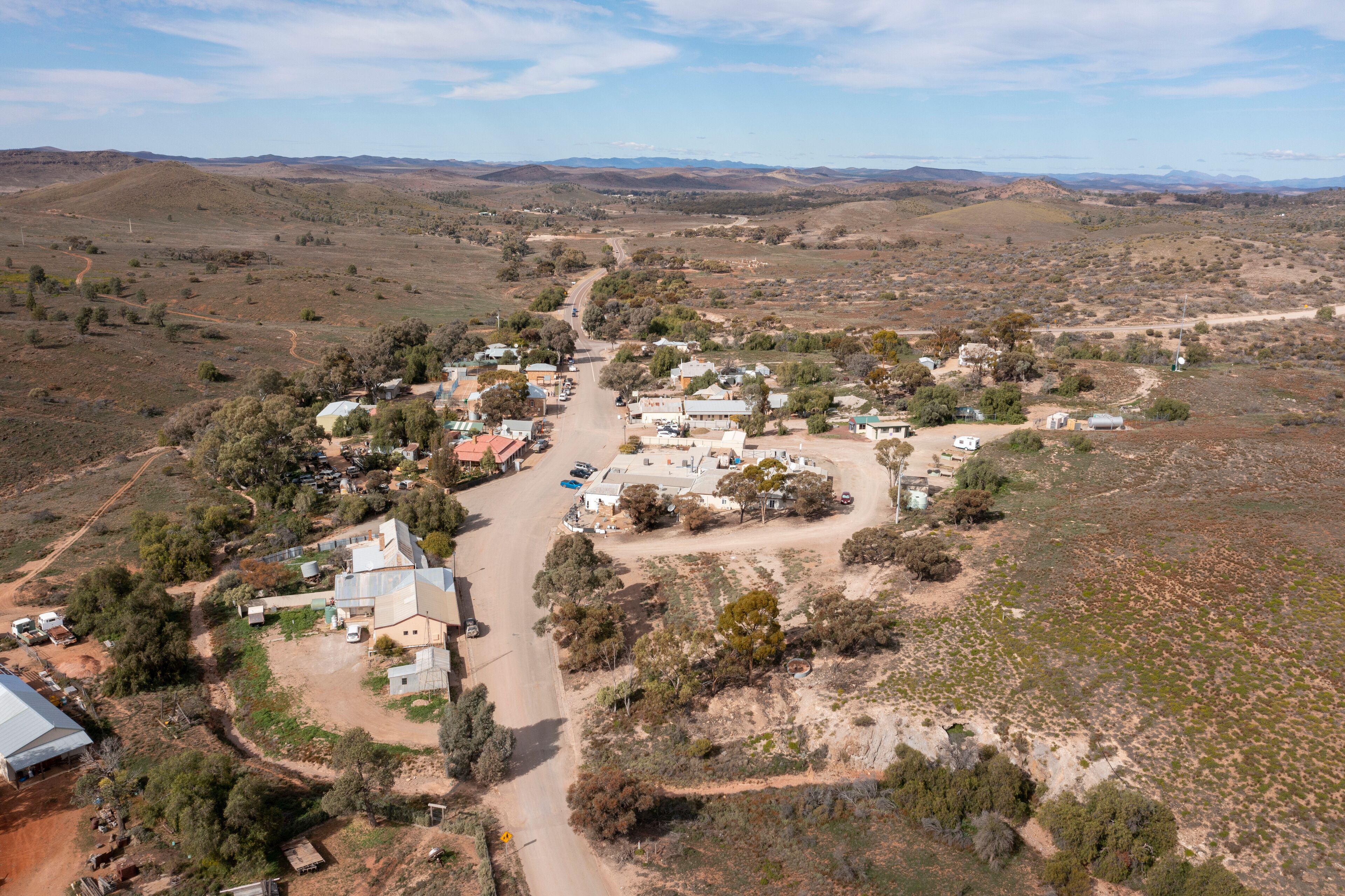 The  town of  Blinman in the Flinders ranges of South Australia.