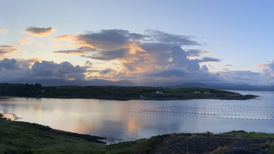 Sunset between Lauragh and Ardgroom on the Beara pensinsula, Kerry, Ireland.