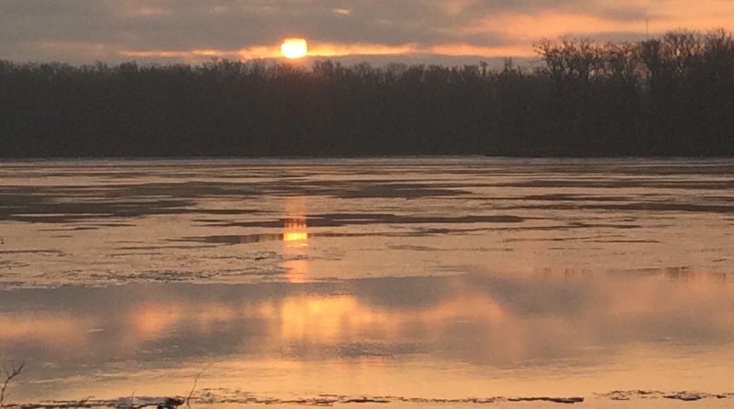 Sunrise on the MISSISSIPPI RIVER ❤️