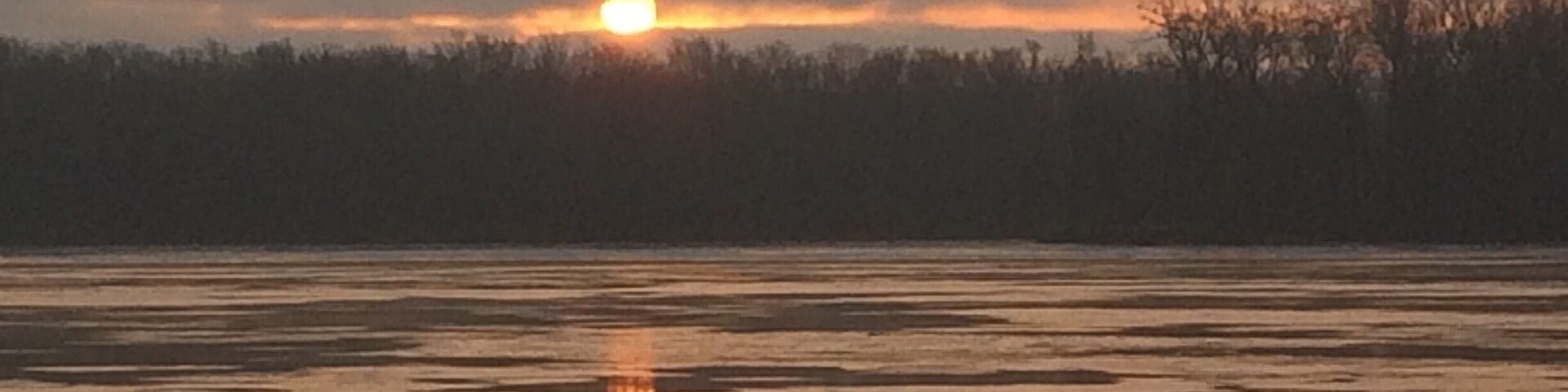 Sunrise on the MISSISSIPPI RIVER ❤️
