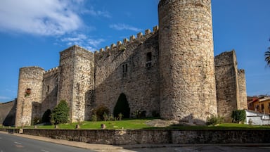 View of the castle of Constable Davalos de Arenas de San Pedro, Avila, Castilla y Leon, Spain with daylight