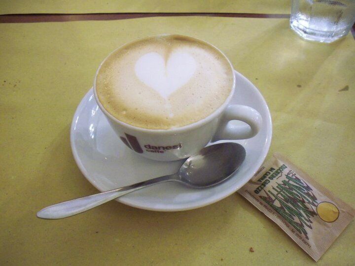 My last cup of true Italian cappuccino in Busseto, Italy, after visiting Verdi's home.