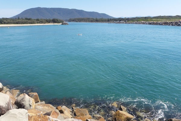 Pilot Beach is a little paradise in Dunbogan New South Wales. The water is calm and clear and the beach is gorgeous with trees that overhang the sand providing lovely shade to relax under. You can also walk along the breakwall & look back towards the beach like I did for this photo & take in the view of Pilot Beach and Northbrother Mountain in the distance. A must do if you are in the area.
