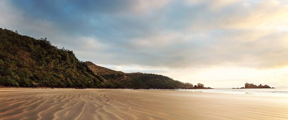 Cape Hillsborough a small seaside beach North of Mackay, QLD. A great spot to visit and if you go at sunrise you will see the local wallabies and kangaroos!