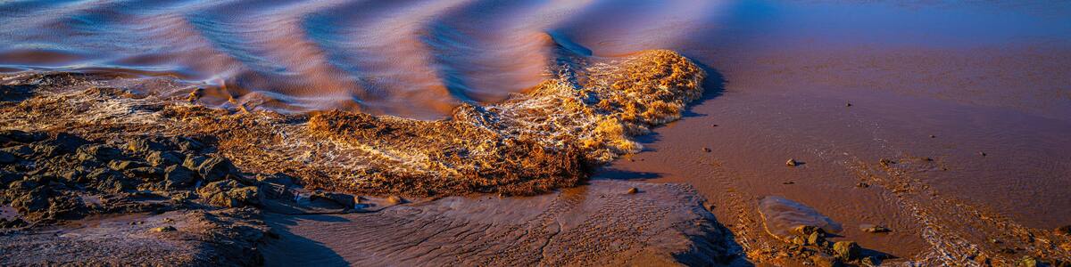 Tidal Bore at the Petitcodiac River Parc Bore in Moncton, New Brunswick, Canada