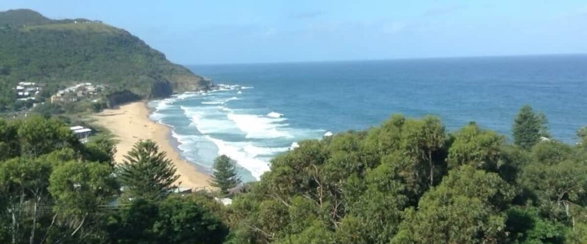 Beautiful scenery heading north from Wollongong NSW Australia on the train. #aquatrove #beachtips