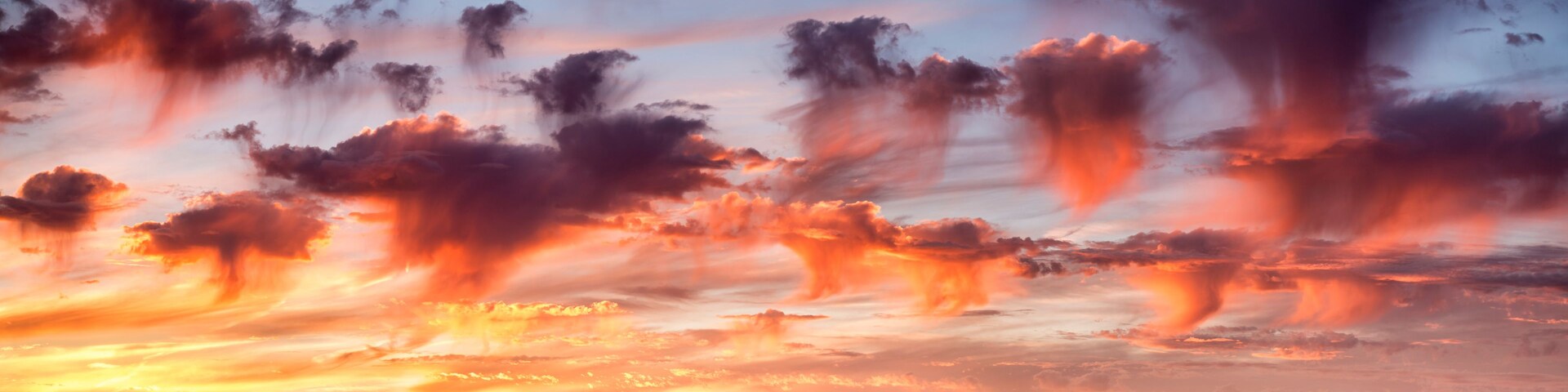 USA, Virginia. Shenandoah National Park, panoramic sunset over Massanutten and the Allegheny Mountains