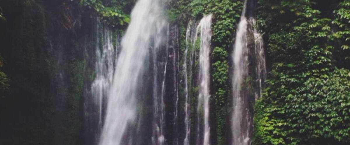 #TroveOn Walk upwards past the first waterfall for another 20 mins to reach this waterfall. It's called Tiu Kelep. You have to cross the river twice, so it's not easy to reach for everyone. Be careful with swimming though. Apparently people get sucked in when the water is rough. Stay on the right side.
#Waterfall #Senaru #Lombok #Indonesia