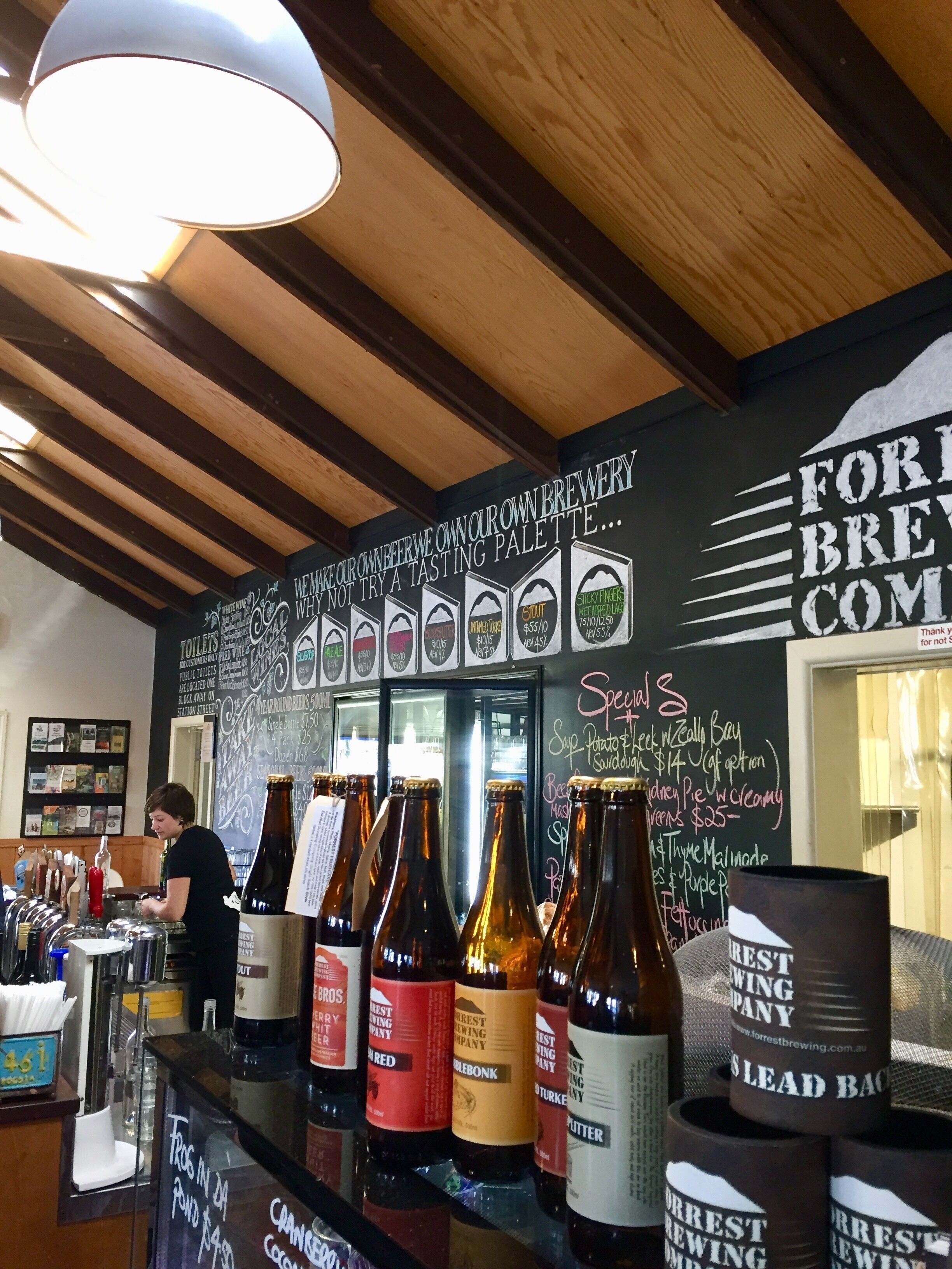 Lots of interesting craft beers at this brewery.