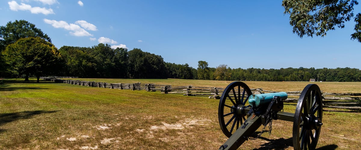 American civil war cannons at Shiloh National Military Park