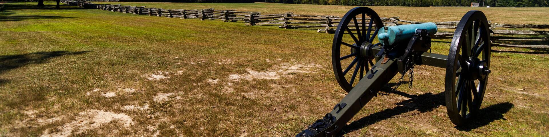 American civil war cannons at Shiloh National Military Park