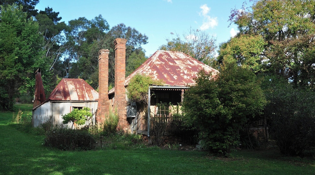The many famous Australian artists who spent time here really knew what they were doing. They rediscovered this abandoned mining town and put it back on the map. It still feels like you're stepping back in time, especially in this little shack where we stayed, with its external kitchen and calico ceilings.