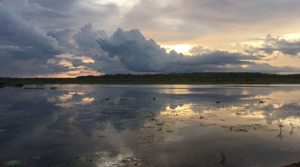 Perfect setting for a sunset and reflections in Darwin, Northern Territory. Was lucky enough to capture many photos at different times as the sun went down. #sunset #clouds #reflections #nofilter