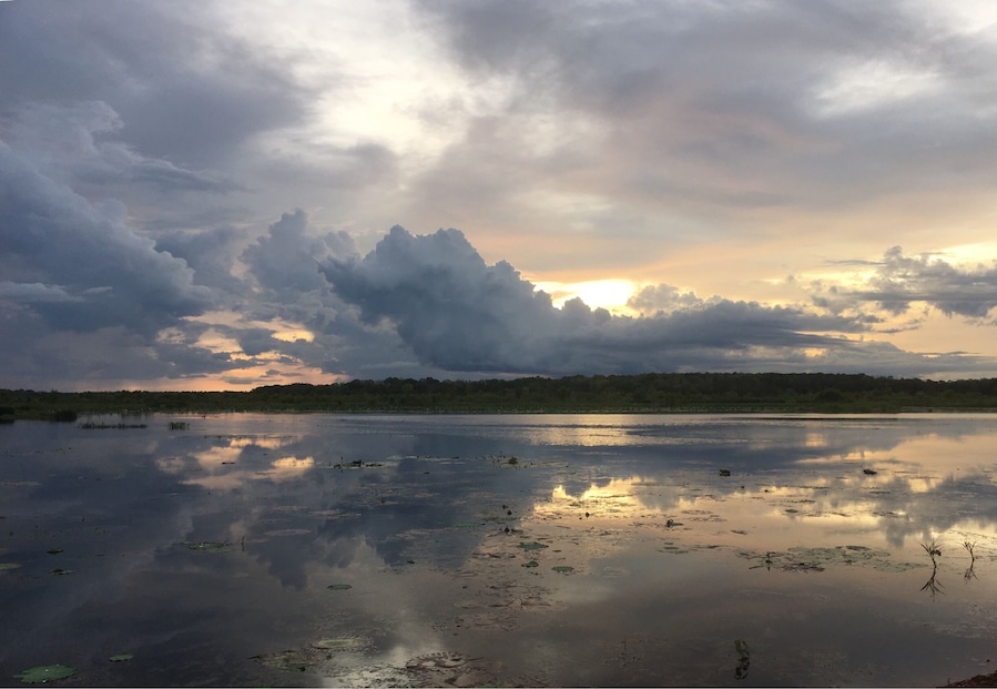 Perfect setting for a sunset and reflections in Darwin, Northern Territory. Was lucky enough to capture many photos at different times as the sun went down. #sunset #clouds #reflections #nofilter