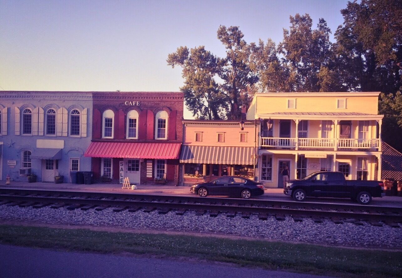 Downtown Midway Kentucky. Such a quaint little town between Frankfort and Lexington, KY. with a rail road running right through downtown.
