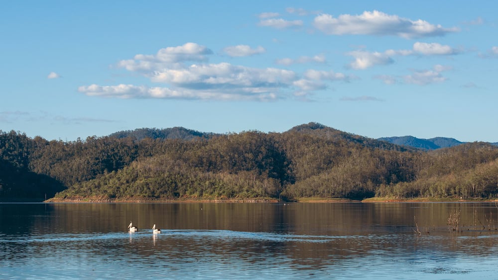 Lake Wivenhoe in Queensland during the day