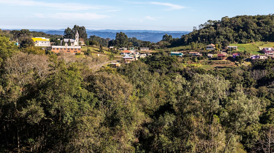 Small village with Forest, mountains and valley