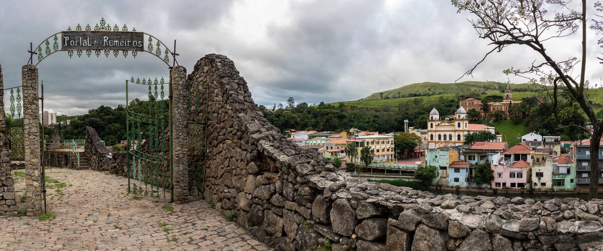 View of the pilgrims' portal in the city of Pirapora do Bom Jesus, in the state of São Paulo, place of pilgrimage to the Sanctuary of Senhor Bom Jesus