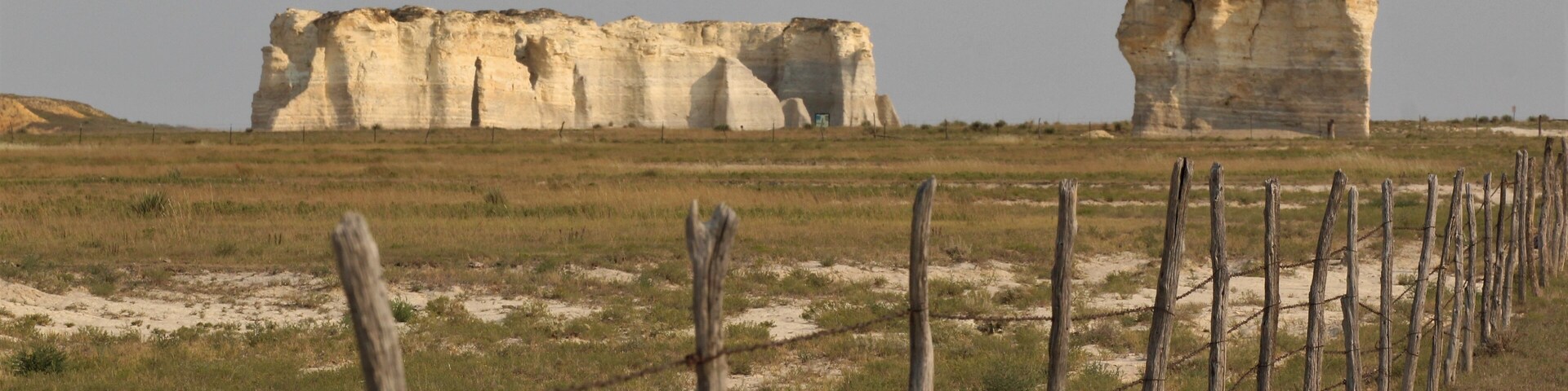 Chalk Formations at the Monument Rock National Natural Landmark in Kansas