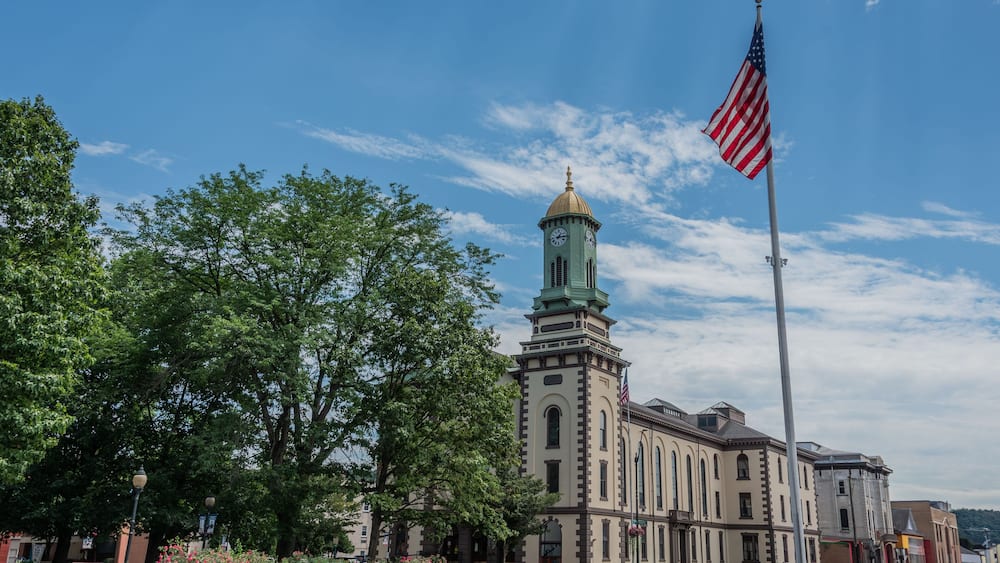 Northumberland County Courthouse on a Beautiful Summer Afternoon, Sunbury Pennsylvania