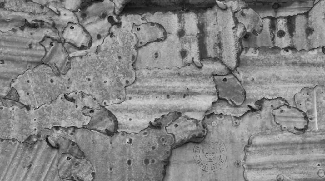 A metallic sculpture on the side of the tourist information building, representing the area's agricultural market. Well, that and wheat. This is where I grew up.