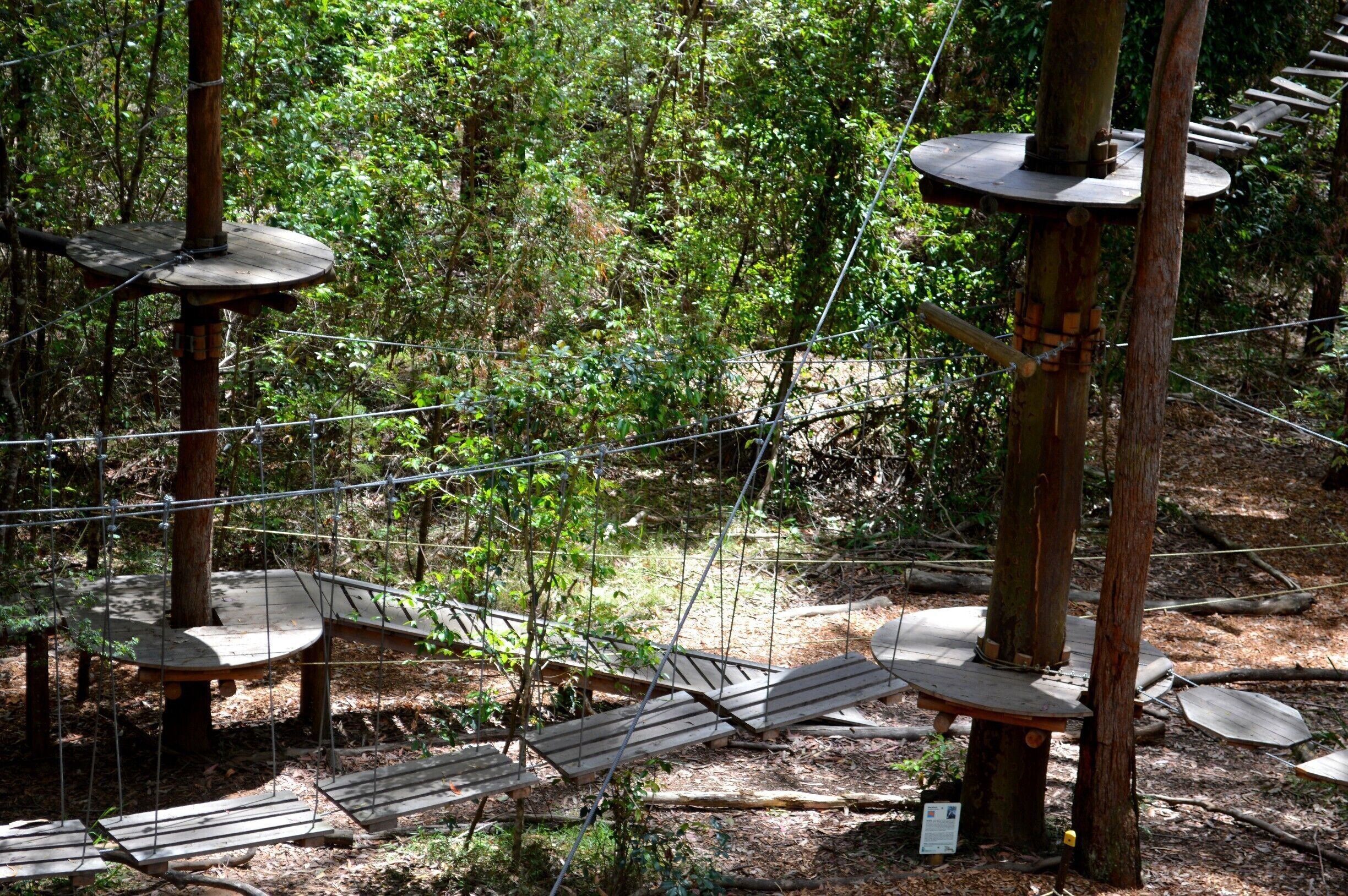 Tree Top Adventure Park is suitable for ages 3 up. There is something for everyone and will help you conquer some of those fears. It’s located just off the M1 at the Wyong Exit and as you drive through the gates you will be blown away by the beauty and a different perspective you will have when experiencing each course.

Please head over to my facebook blog '4 pairs of Itchy Feet' to read a little more about Tree Top Adventure Park on the Central Coast