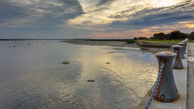 Sunset over the lagoon, Port Albert, Victoria, Australia