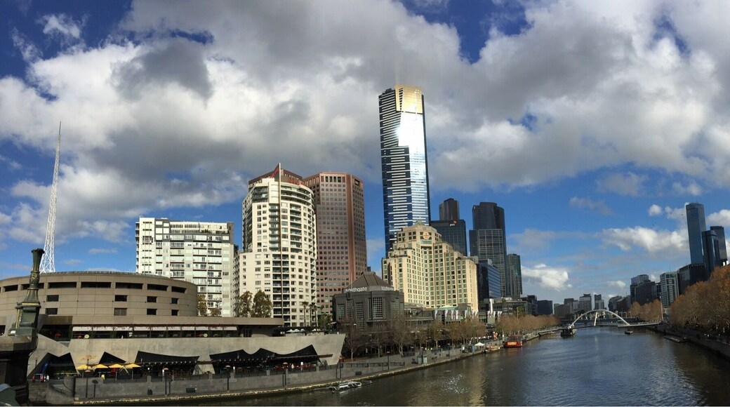 An autumn day of the Yarra river, South Bank, Melbourne